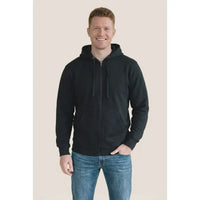 Custom Logo Initial Heavyweight Full-Zip Hooded Sweatshirt