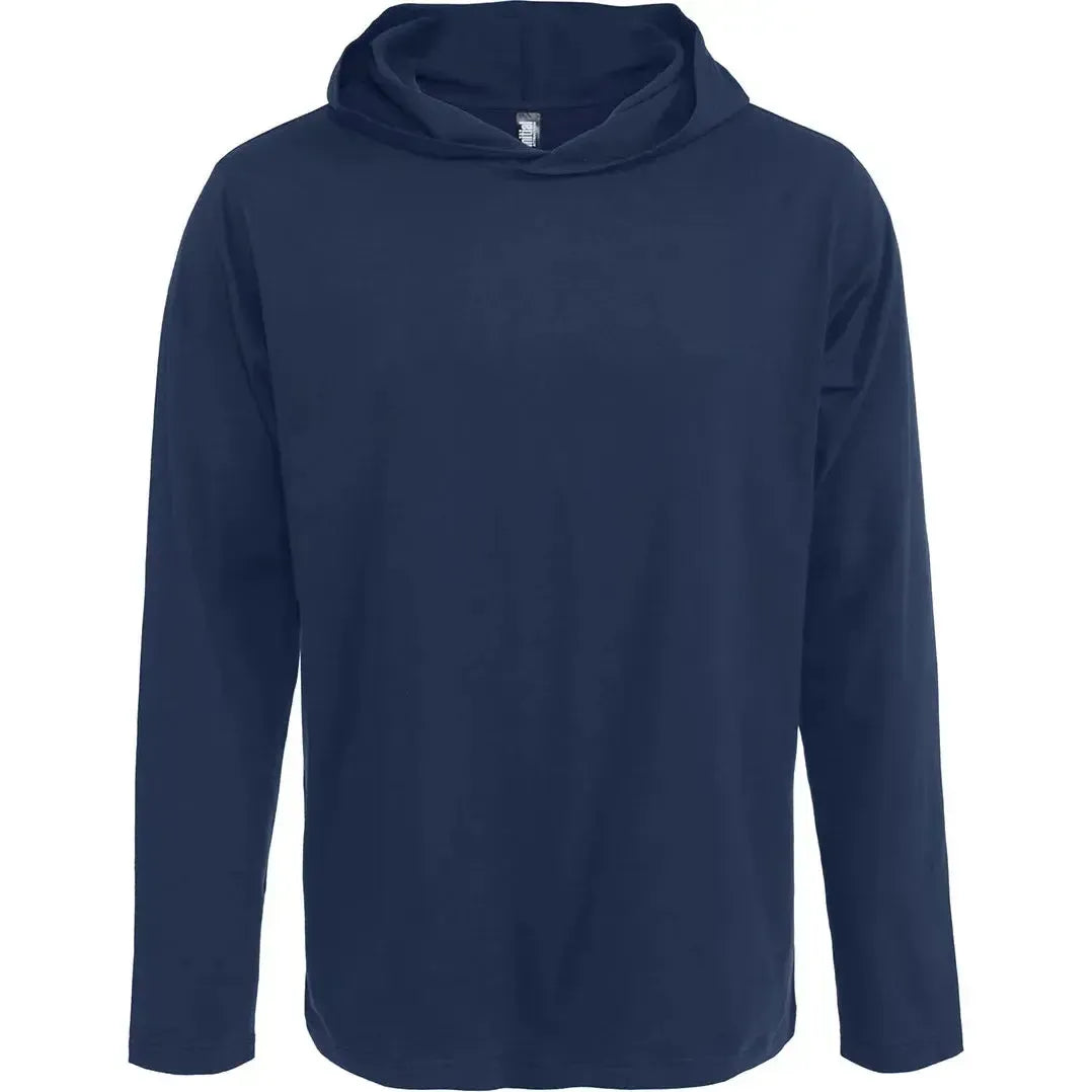 Custom Logo Initial Hooded Long Sleeve T-shirt