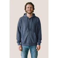 Custom Logo Initial Lightweight Full-Zip Hooded Sweatshirt