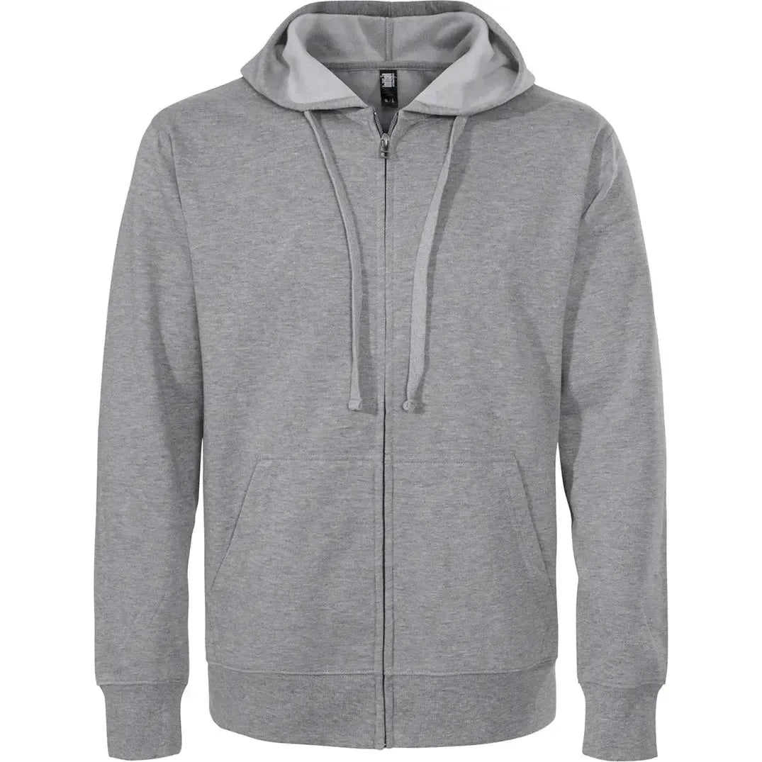 Custom Logo Initial Lightweight Full-Zip Hooded Sweatshirt