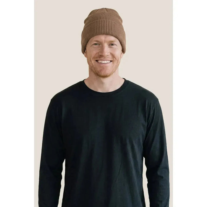 Custom Logo Initial Ribbed Beanie