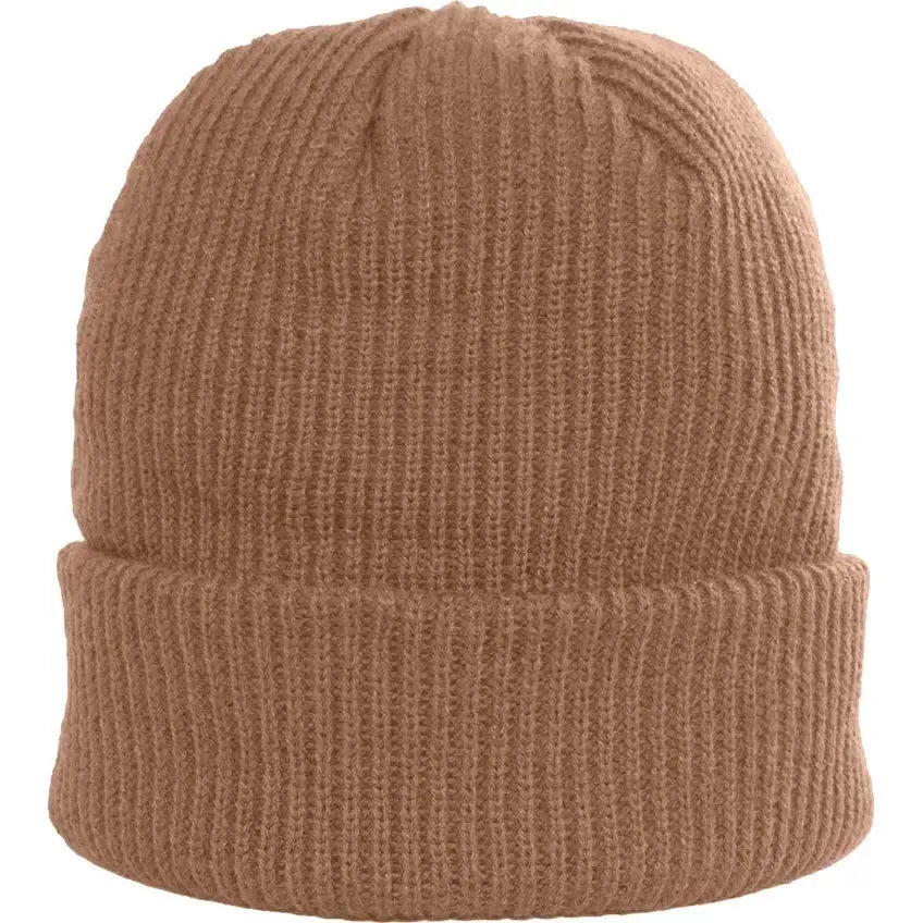 Custom Logo Initial Ribbed Beanie