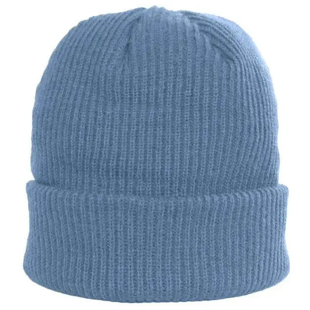 Custom Logo Initial Ribbed Beanie