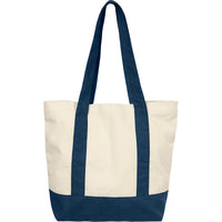Custom Logo Initial Two-tone Tote Bag