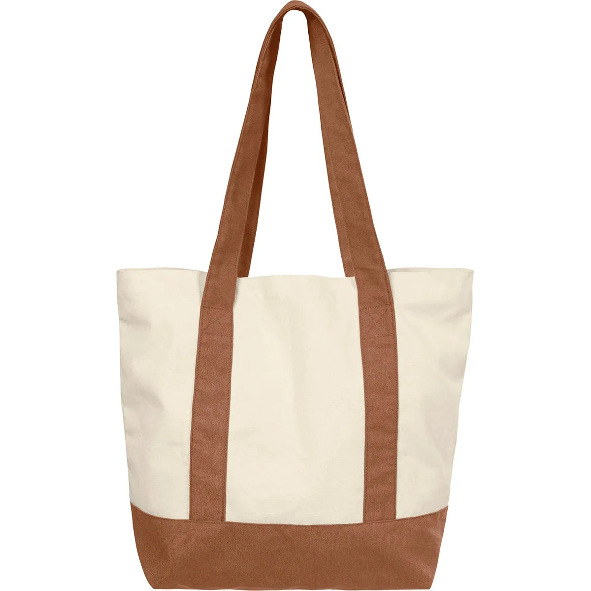 Custom Logo Initial Two-tone Tote Bag
