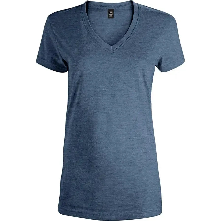 Custom Logo Initial V-neck T-shirt - Women