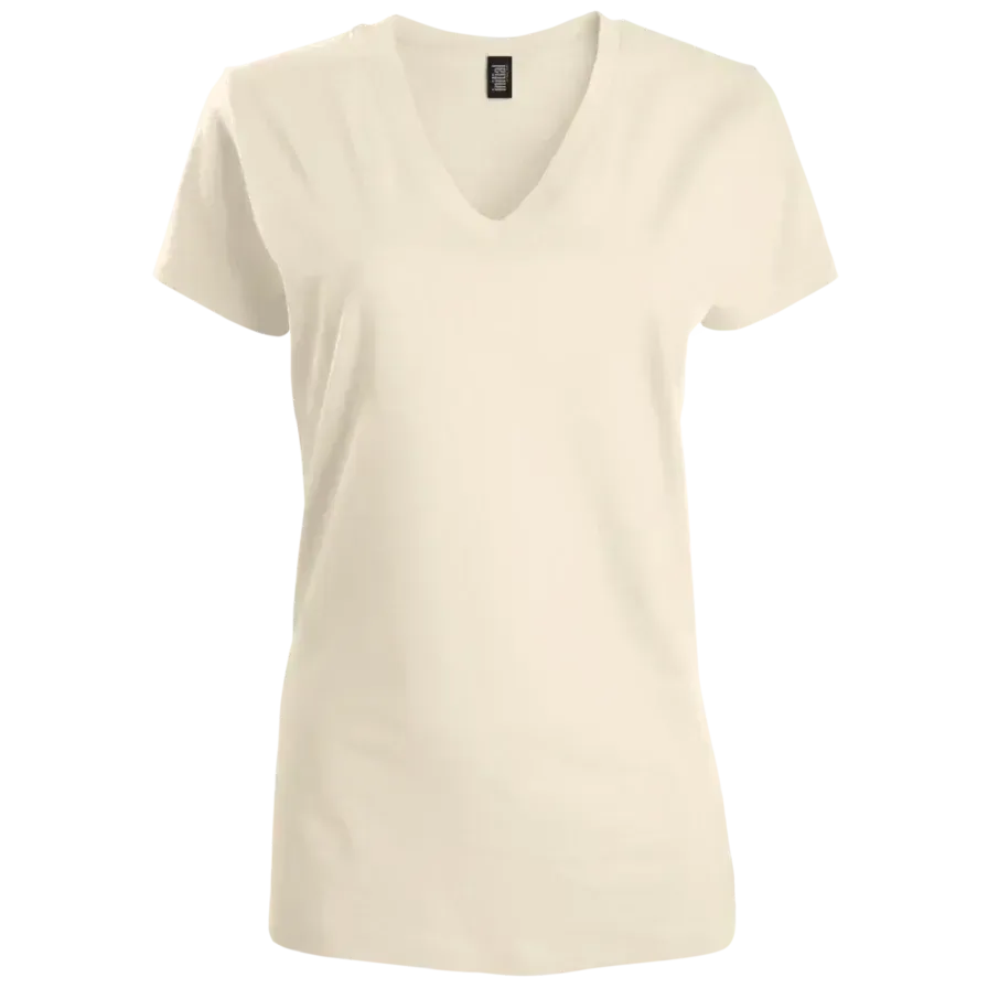 Custom Logo Initial V-neck T-shirt - Women