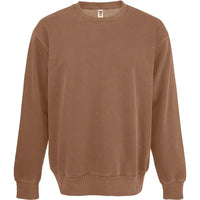 Custom Logo Initial Vintage Wash Crewneck Sweatshirt