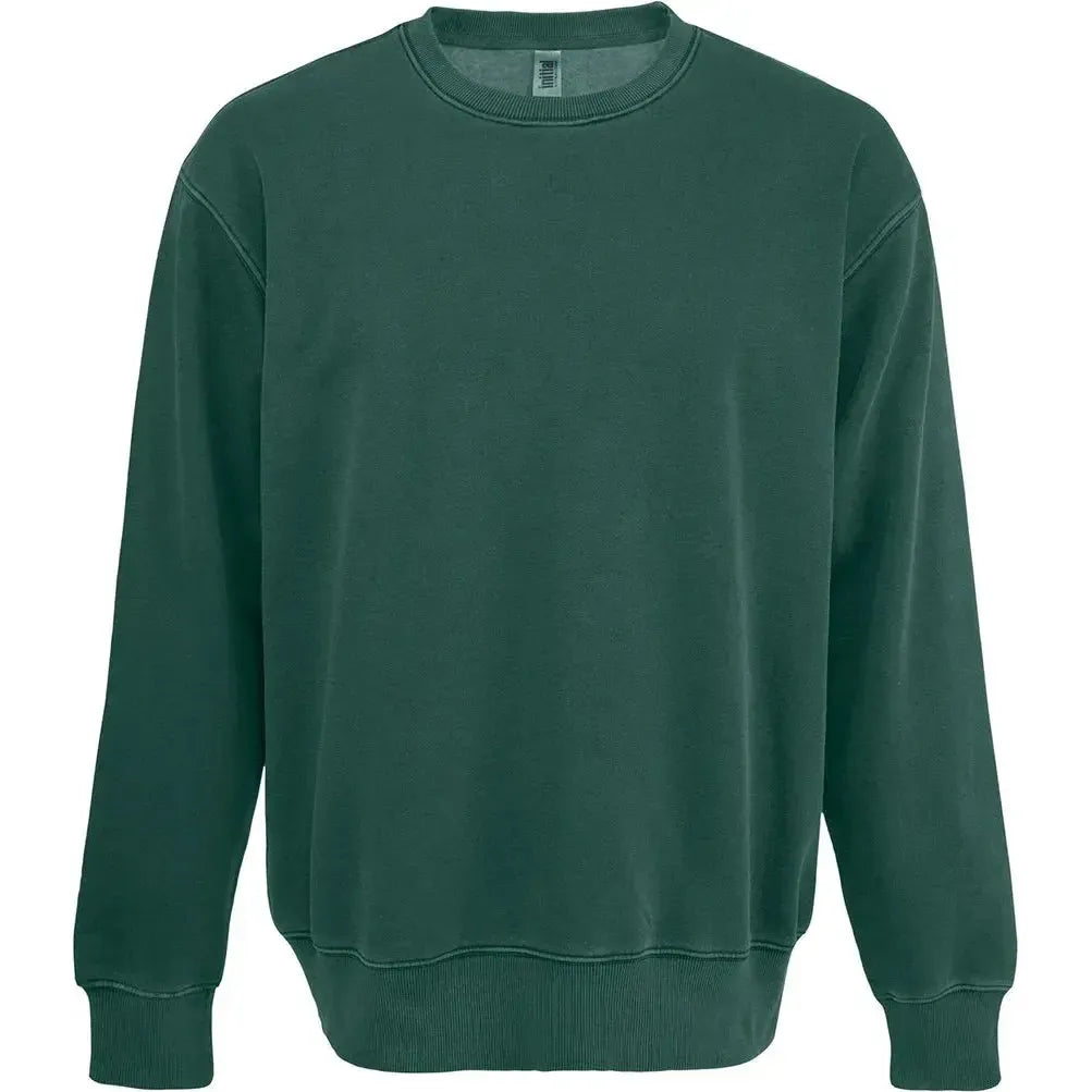 Custom Logo Initial Vintage Wash Crewneck Sweatshirt