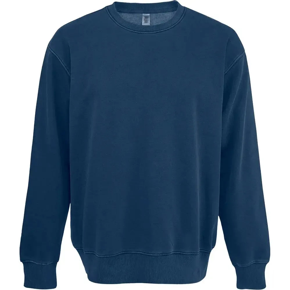 Custom Logo Initial Vintage Wash Crewneck Sweatshirt