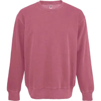 Custom Logo Initial Vintage Wash Crewneck Sweatshirt