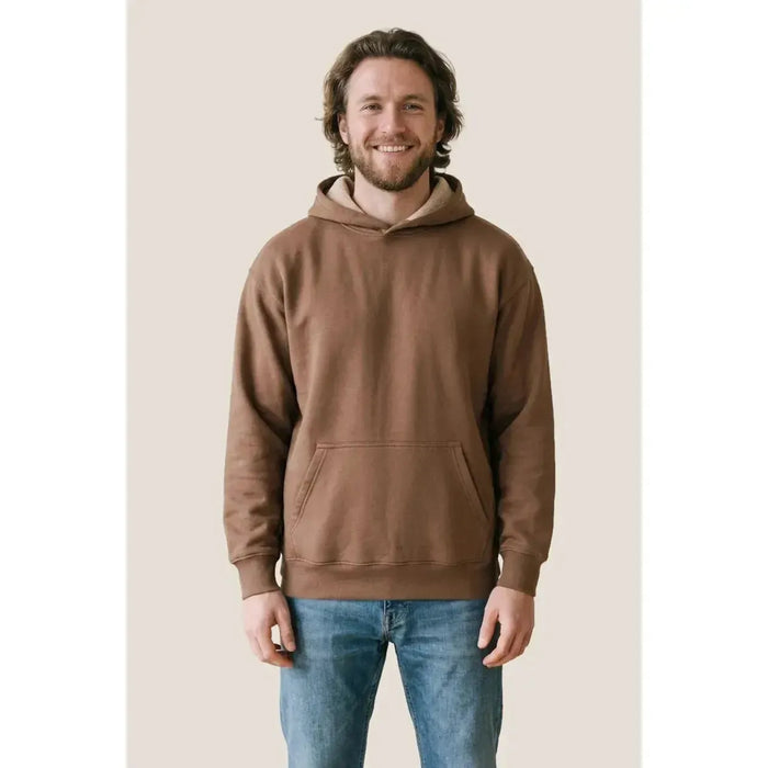 Custom Logo Initial Vintage Wash Hooded Sweatshirt