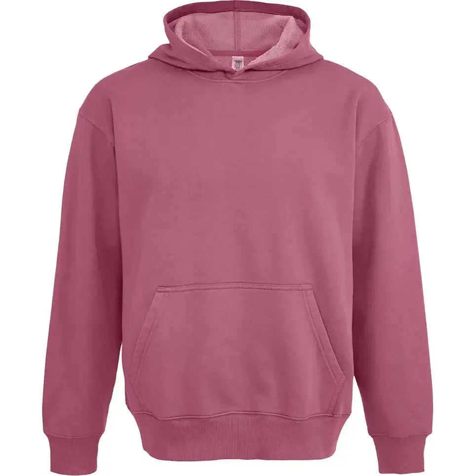 Custom Logo Initial Vintage Wash Hooded Sweatshirt