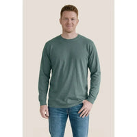 Custom Logo Initial Vintage Washed Long Sleeve T-shirt