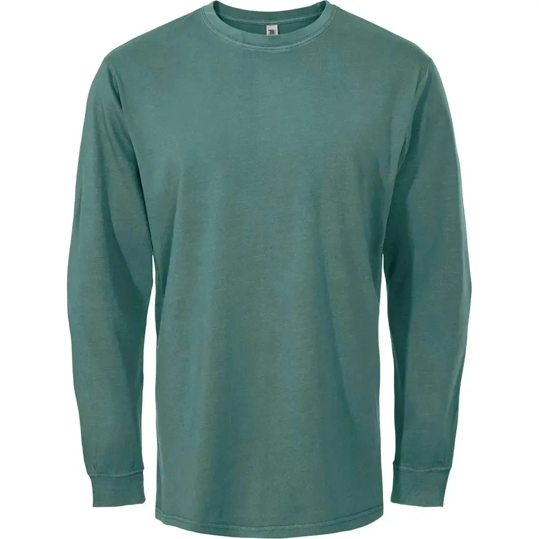 Custom Logo Initial Vintage Washed Long Sleeve T-shirt