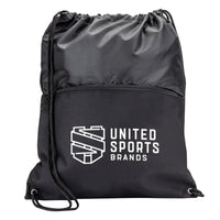 Custom Logo Jadis Drawstring Bag w/ Zipper Pocket