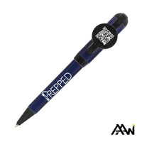 Custom Logo Jumbo QR Billboard Twist Pen - Black Accent