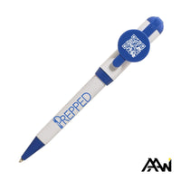 Custom Logo Jumbo QR Billboard Twist Pen - Colored Accent