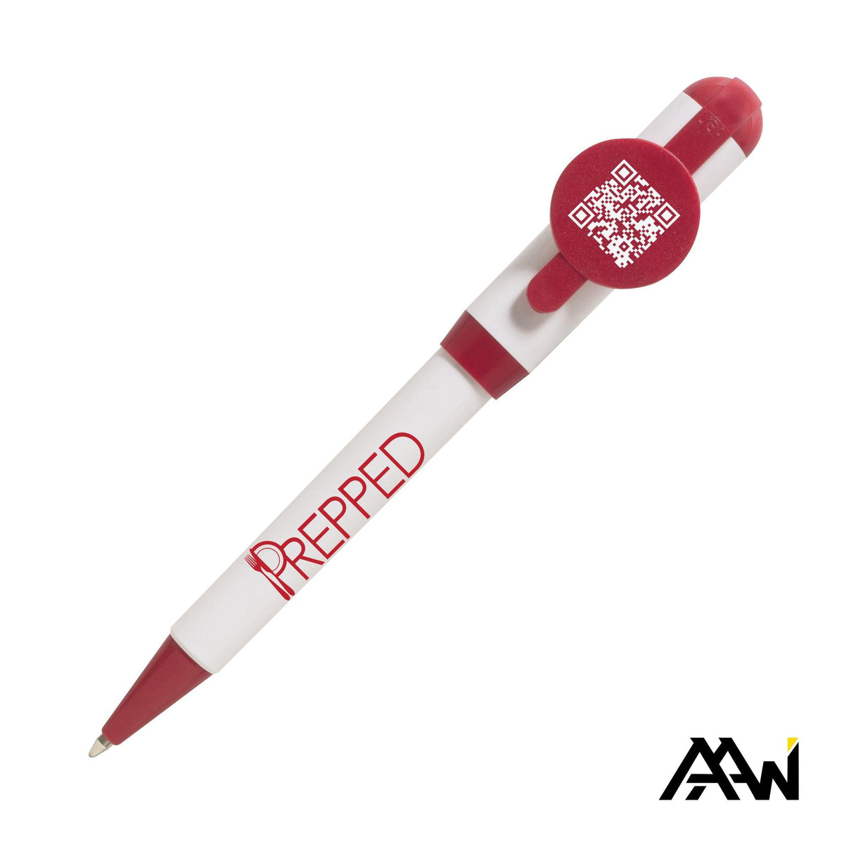 Custom Logo Jumbo QR Billboard Twist Pen - Colored Accent