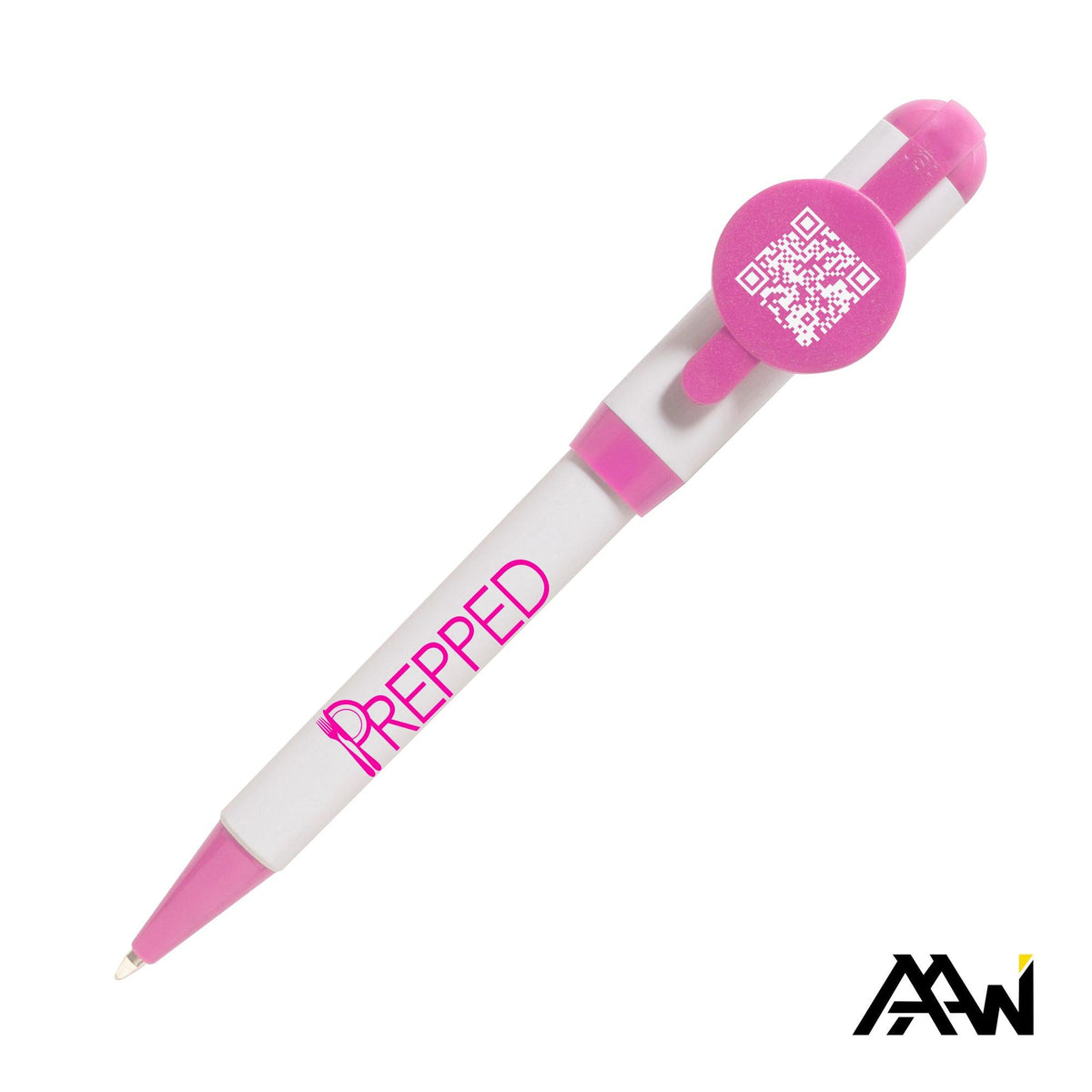 Custom Logo Jumbo QR Billboard Twist Pen - Colored Accent
