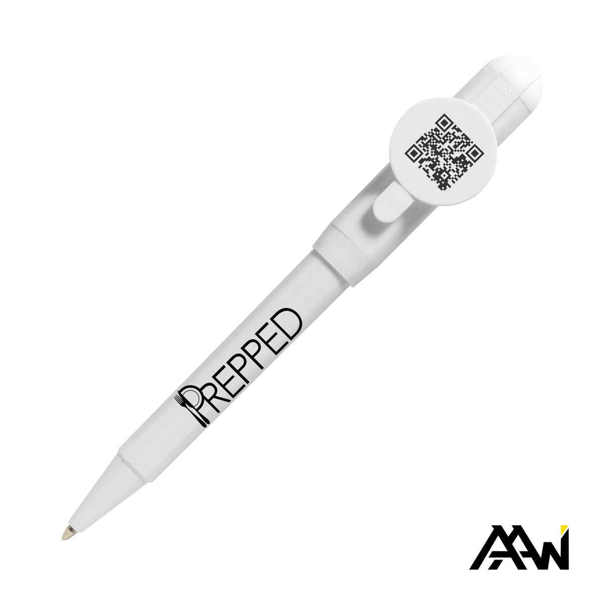 Custom Logo Jumbo QR Billboard Twist Pen - Colored Accent