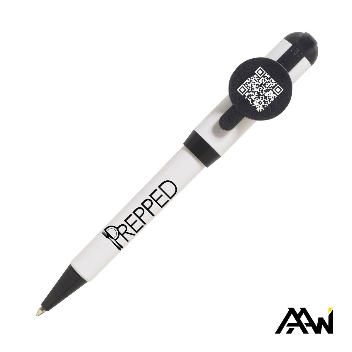 Custom Logo Jumbo QR Billboard Twist Pen - Colored Accent