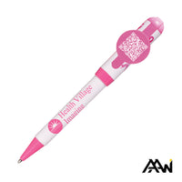 Custom Logo Jumbo QR Billboard Twist Pen - Decorated Cap