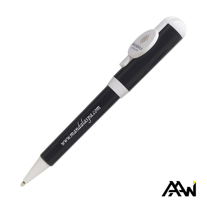 Custom Logo Jumbo VividPrint™ Billboard Twist Pen - White Accent