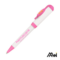 Custom Logo Jumbo VividPrint™ Billboard Twist White Pen - Colored Accent