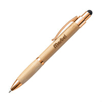 Custom Logo Kafza Bamboo Pen with Stylus