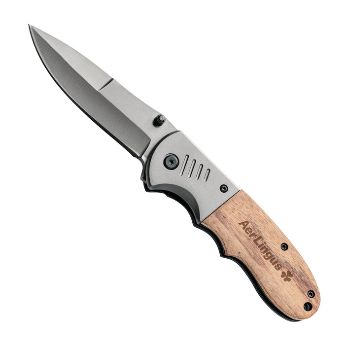 Custom Logo Katmai Pocket Knife with Rosewood Handle