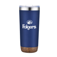Custom Logo Kira Vacuum Tumbler w/Cork Bottom - 22oz
