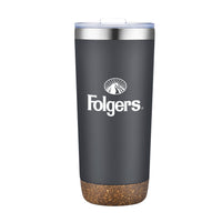 Custom Logo Kira Vacuum Tumbler w/Cork Bottom - 22oz