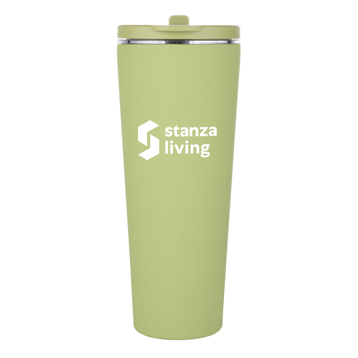 Custom Logo Krantz Rubberized Tumbler w/Straw & Carry Handle - 30oz