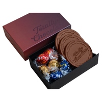Custom Logo Lindt Moments: 9-Piece Lindor Truffle & Cookie Gift Set – Luxury Packaging