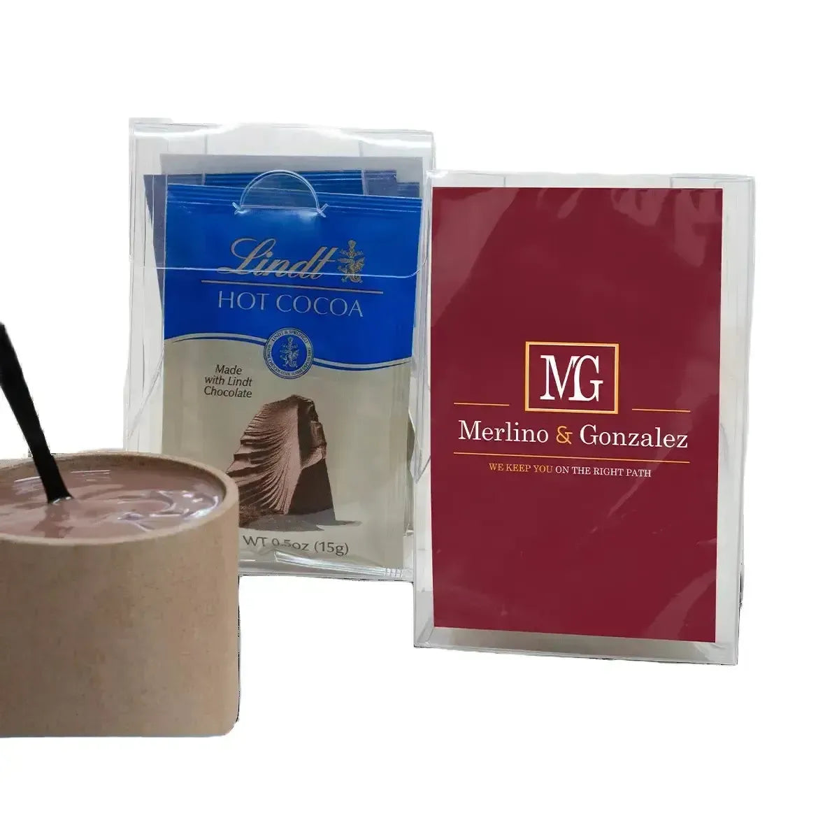 Custom Logo Lindt Moments: Gourmet Hot Cocoa Gift Box For Four