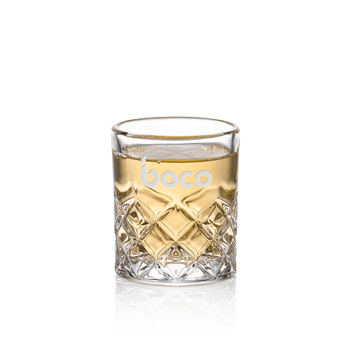 Custom Logo Longford Shot Glass - Deep Etch