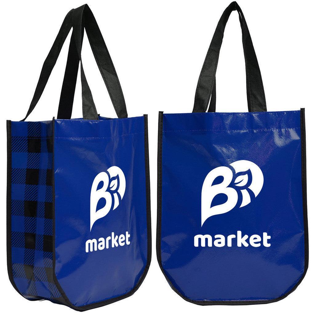 Custom Logo Lumberjack Plaid Laminated Fashion Tote