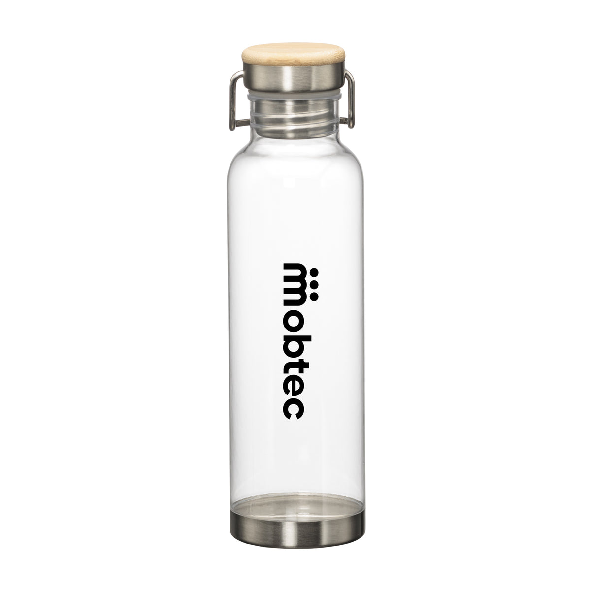 Custom Logo MacLeod Bottle w/ Bamboo Twist Lid - 27oz