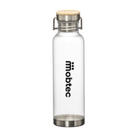 Custom Logo MacLeod Bottle w/ Bamboo Twist Lid - 27oz