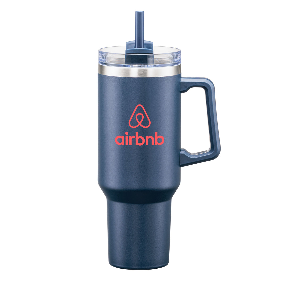 Custom Logo Makena Handle Travel Mug w/Straw - 40oz