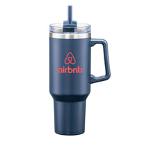 Custom Logo Makena Handle Travel Mug w/Straw - 40oz