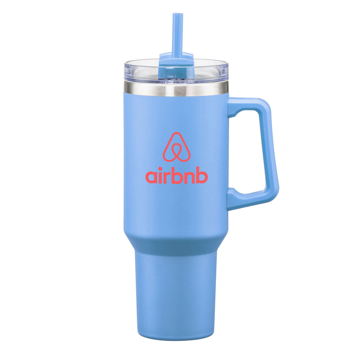 Custom Logo Makena Handle Travel Mug w/Straw - 40oz