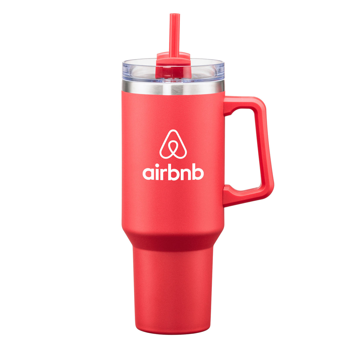 Custom Logo Makena Handle Travel Mug w/Straw - 40oz