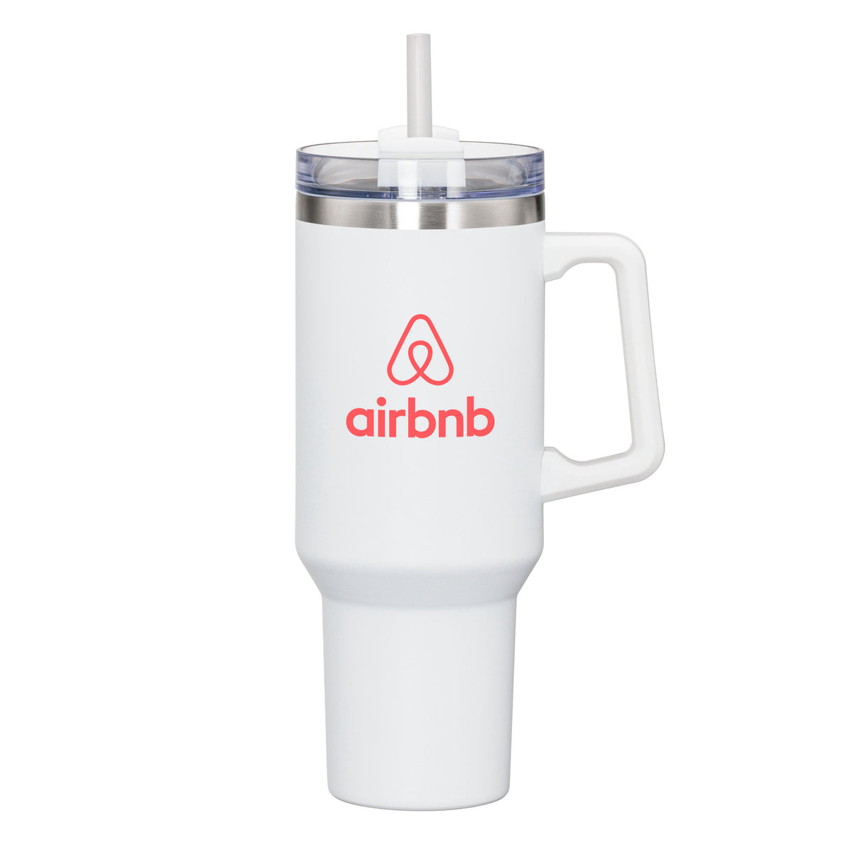 Custom Logo Makena Handle Travel Mug w/Straw - 40oz