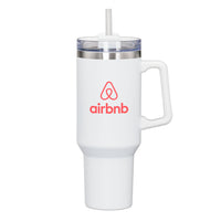 Custom Logo Makena Handle Travel Mug w/Straw - 40oz