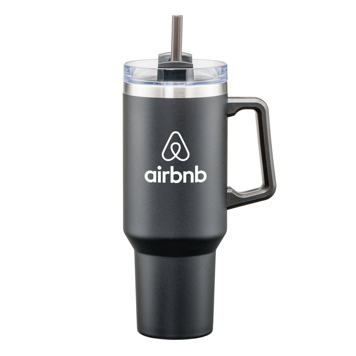 Custom Logo Makena Handle Travel Mug w/Straw - 40oz