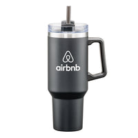 Custom Logo Makena Handle Travel Mug w/Straw - 40oz