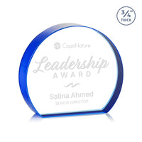 Custom Logo Maren Hemisphere Award - Blue