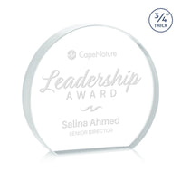 Custom Logo Maren Hemisphere Award - Clear